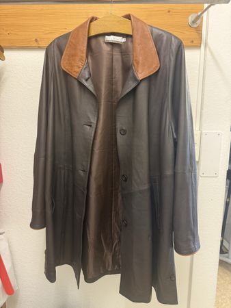 Leder Mantel Lutian braun Grösse 42 guter Zustand