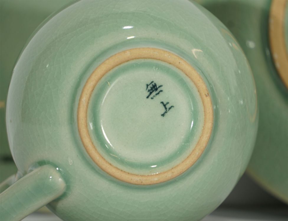 2x Asiatische Suppenlöffel Keramik - Lange Griffe Chinesischer Stil Schwarz