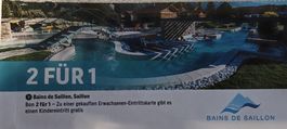 Gutschein 2 Für 1 Rabatt Bains de Saillon