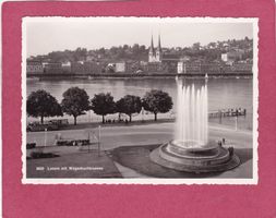 Luzern mit Wagenbachbrunnen 1934