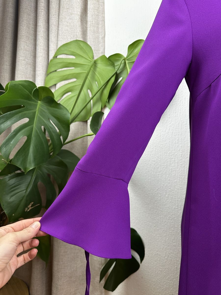 Hallhuber Vestiti: Robe Hallhuber violette taille 40 manches évasées neuve – Nuovo (secondo la descrizione) da Châtelaine venduto da Alexandra.jankowski 3