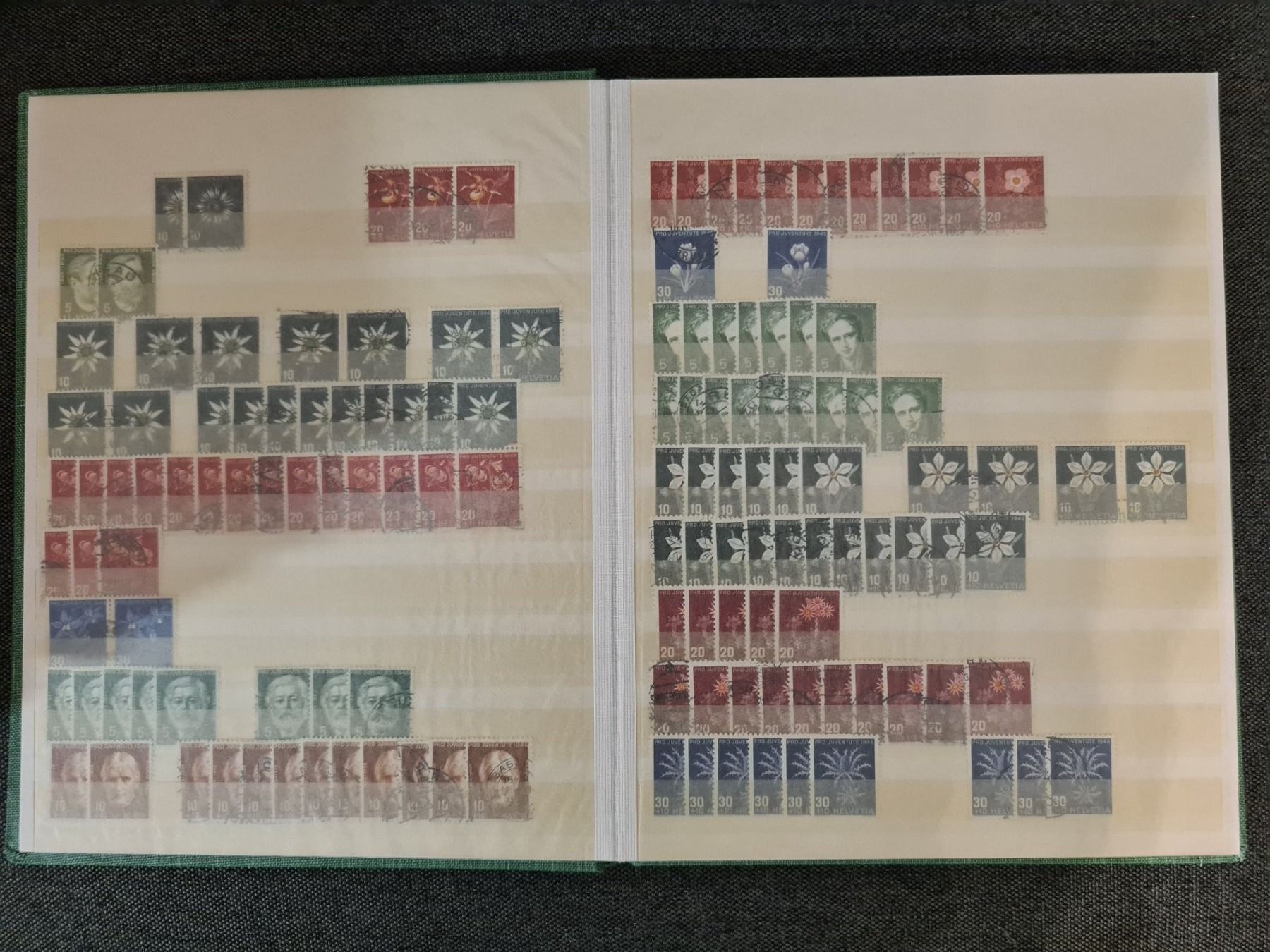 Album: Briefmarkenalbum Pro Juventute ab 1918 – Usato da Weinfelden venduto da michaelino 1