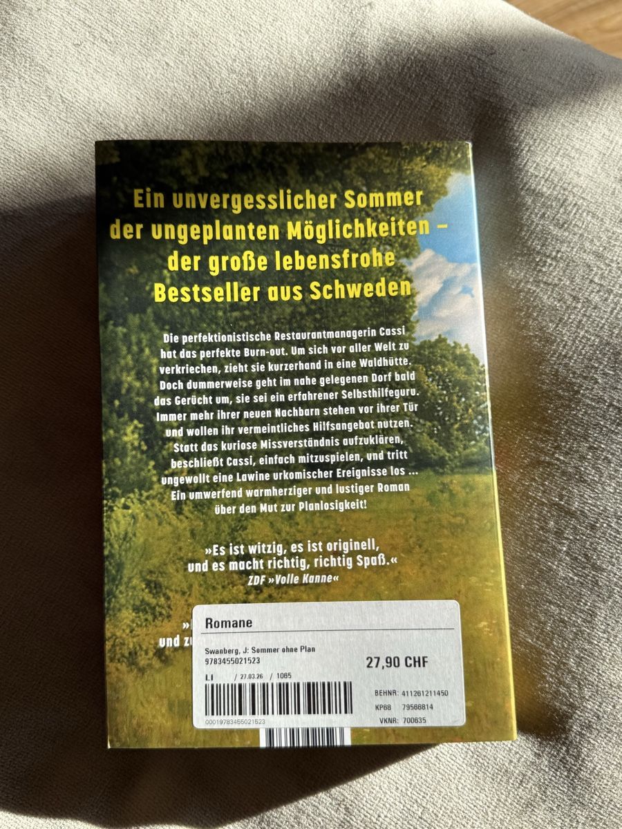 Bücher: Sommer ohne Plan, Roman (neu) – Neu (gemäss Beschreibung) aus Cham von ReUse_and_ReCycle 1