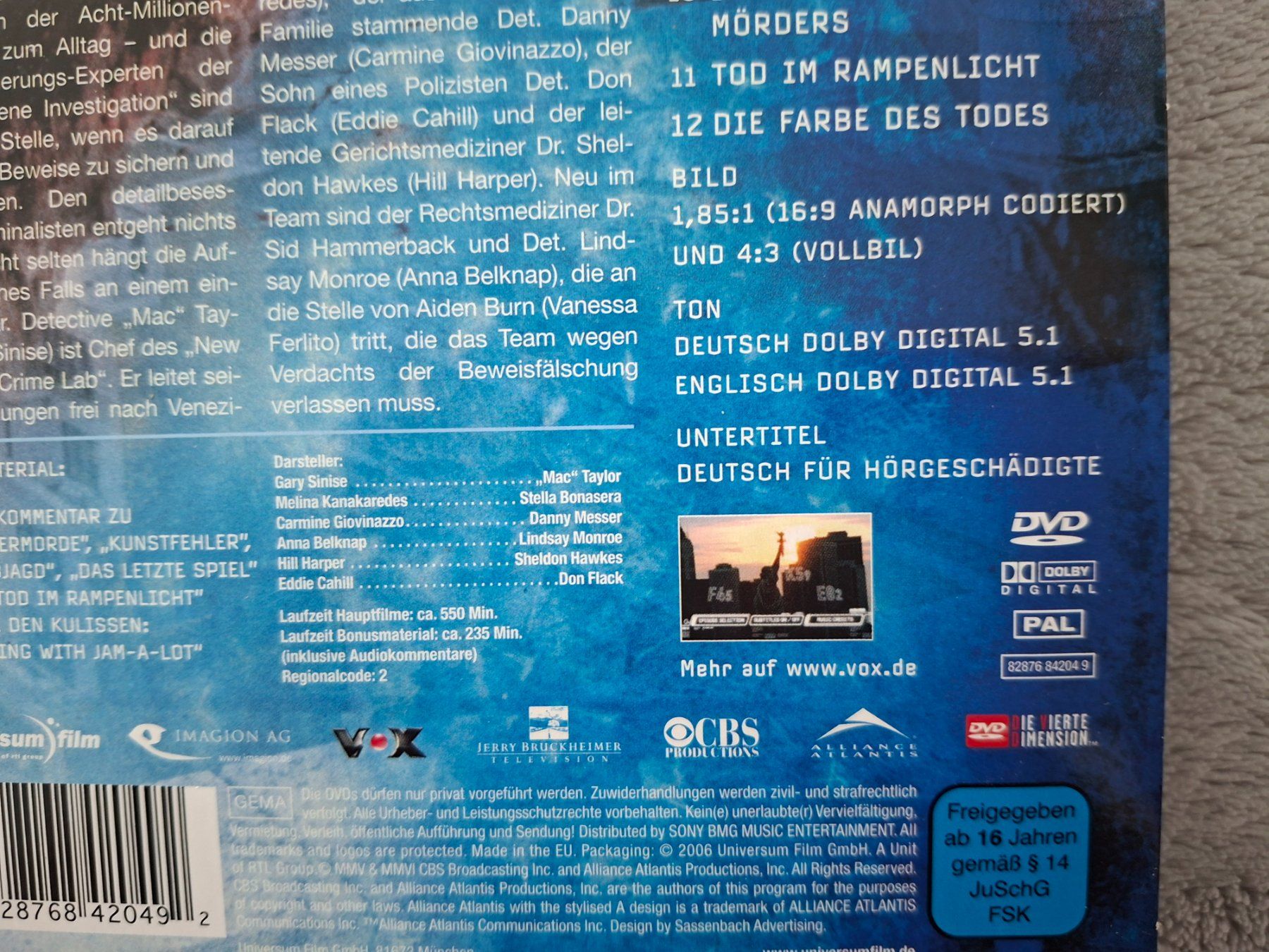 Alle DVDs: CSI : NEW YORK  1 - 9   STAFFEL ORIGINAL - VERSION !! – Gebraucht aus Aesch BL von Burschi59 2
