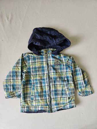 schöne dünne Jacke / Übergangsjacke Gr. 92 blau grün