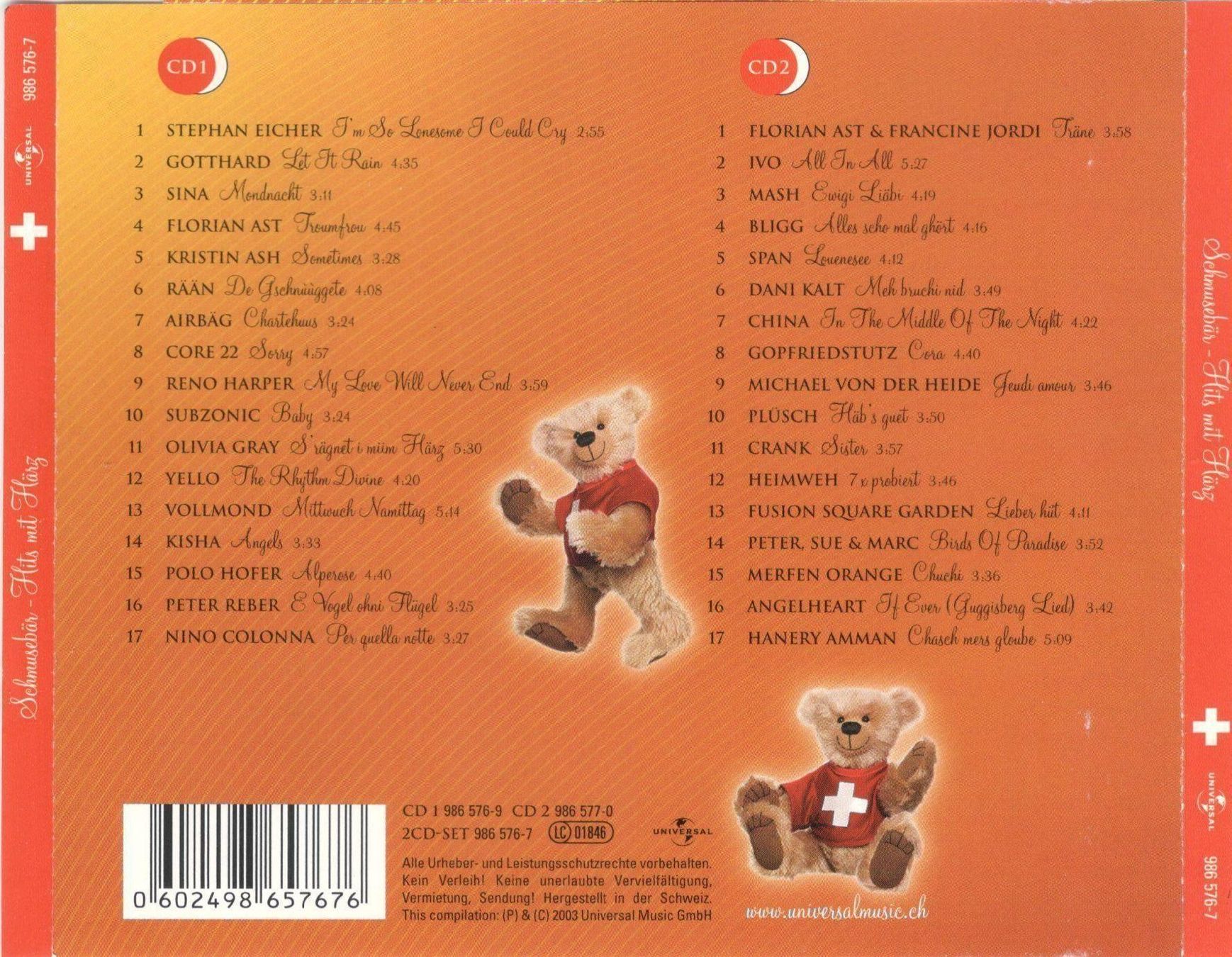 CD: Schmusebär Doppel CD – Usato da St. Margarethen TG venduto da ursk10 1