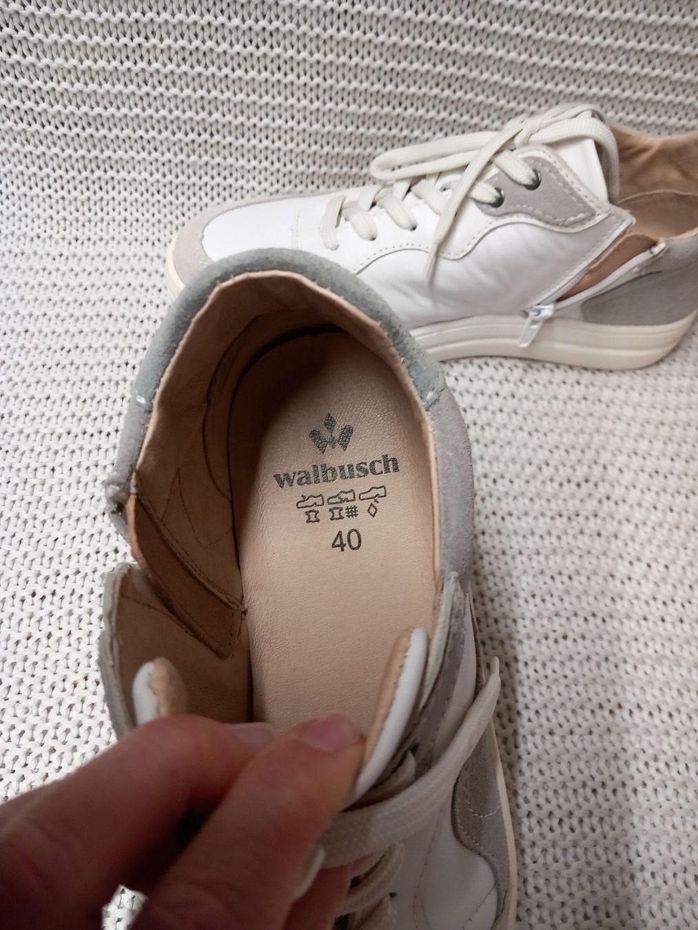 Walbusch Damenschuhe: Walbusch Sneaker Leder innen & aussen Gr.40 mit Zipp – Gebraucht aus Gwatt (Thun) von umwelt-brocki 3