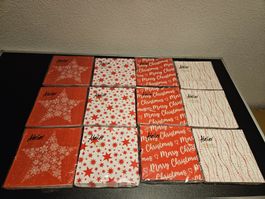 Neu - Servietten - Weihnachten - 12 Packungen - 33cm x 33cm