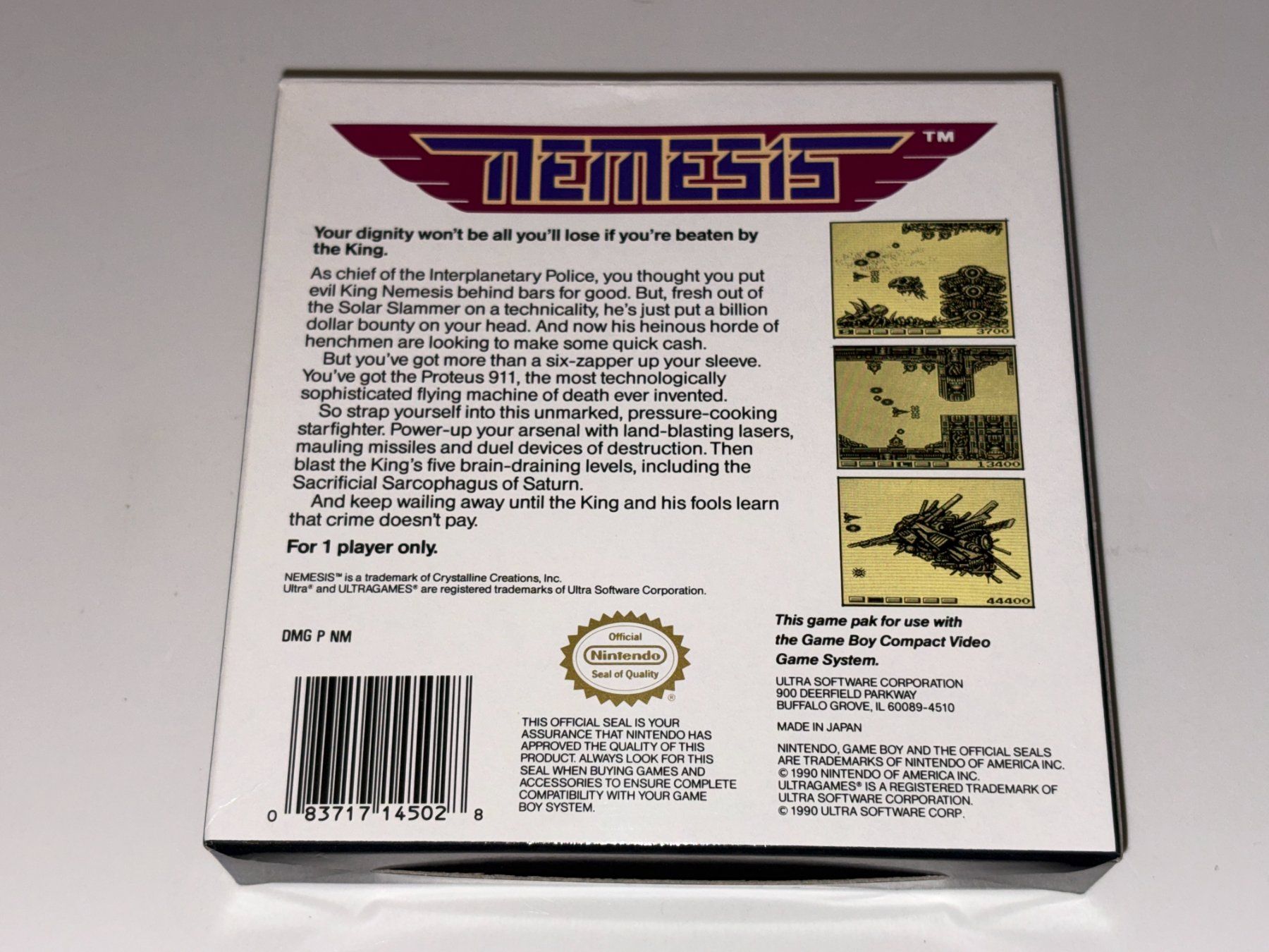 Nintendo Spiele: Nemesis - Nintendo Game Boy - OVP – Gebraucht aus Zürich von VintagePalace 7