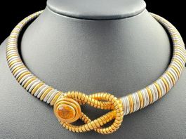 Cartier Hercules Knot Kette Citrin 1.6c Länge 43.5cm *S2276