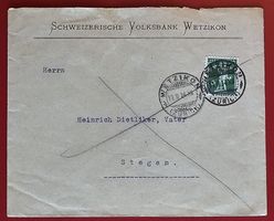 TELLKNABE SCHWEIZ VOLKSBANK WETZIKON ROBENHAUSEN STEGEN 1914