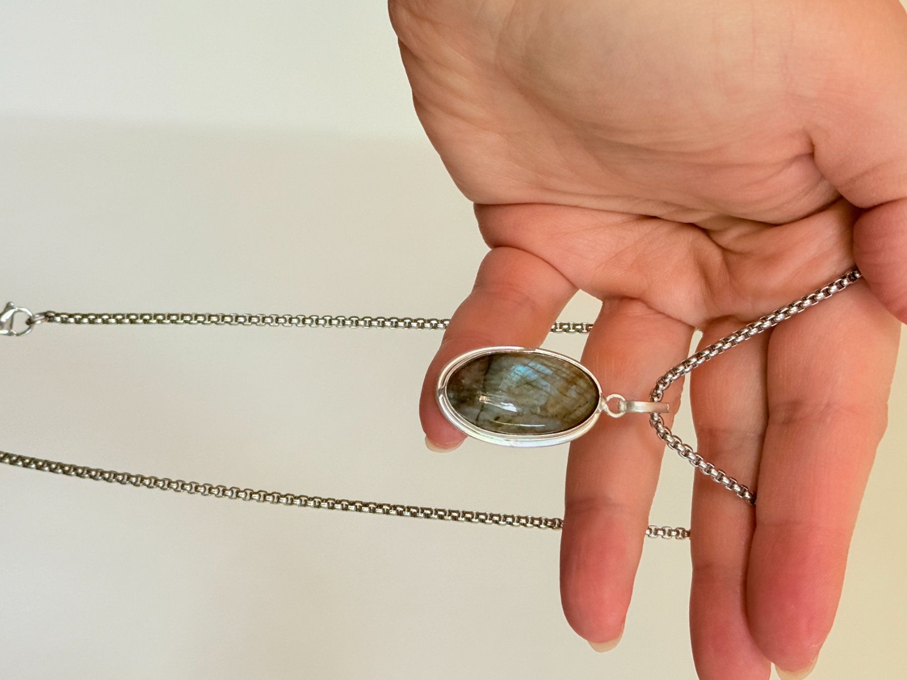 Ketten: Collier labradorite, élégant et tendance ✨ – Neu und originalverpackt aus Genève von AWWA 8