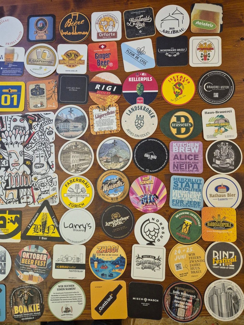 Sottobicchieri: Bierdeckel Kleinbrauereien Schweiz – Usato da St.Gallen venduto da Stocken64 2