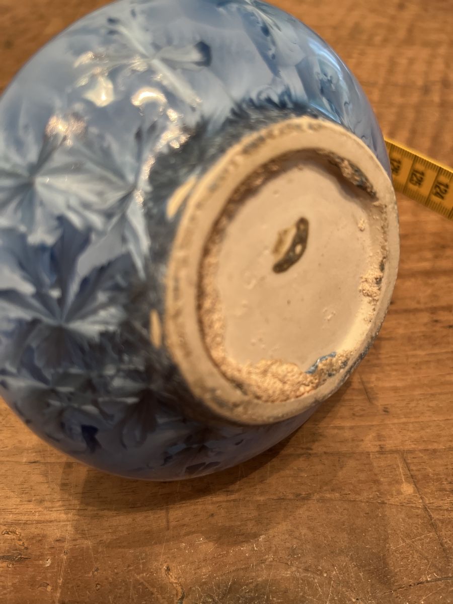 Vasi & Recipienti: Blaue Keramikvase mit Golddekor – Nuovo (secondo la descrizione) da Gattikon venduto da mo.suter 3