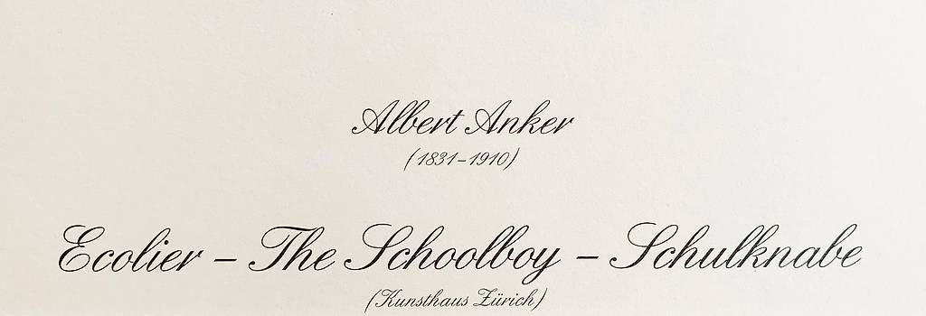 Cartoline postali: Albert Anker ? Der Schulknabe – Usato da Ascona venduto da Art3000 1