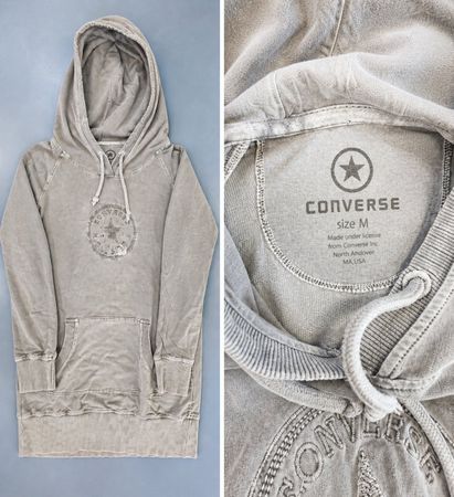 Converse Hoodie grau – Vintage Look – Grösse M