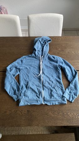 Jacke mit Kapuze blau Grösse S Zustand gut Damen Jäckchen
