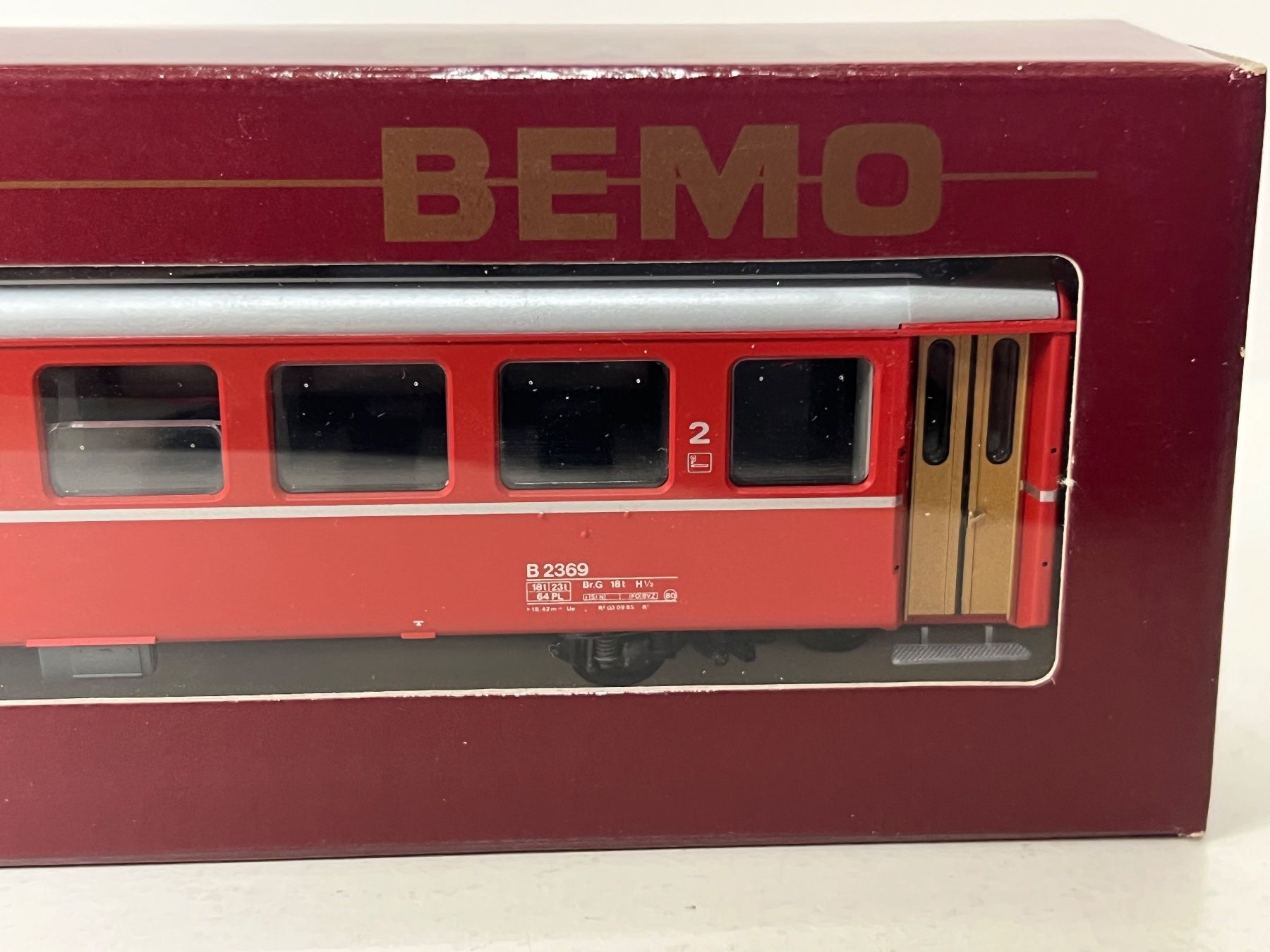 Bemo Modellini di ferrovie: Bemo 3250 129 B 2369 RhB – Nuovo e nell'imballaggio originale da Neuenhof venduto da ludovicco 1
