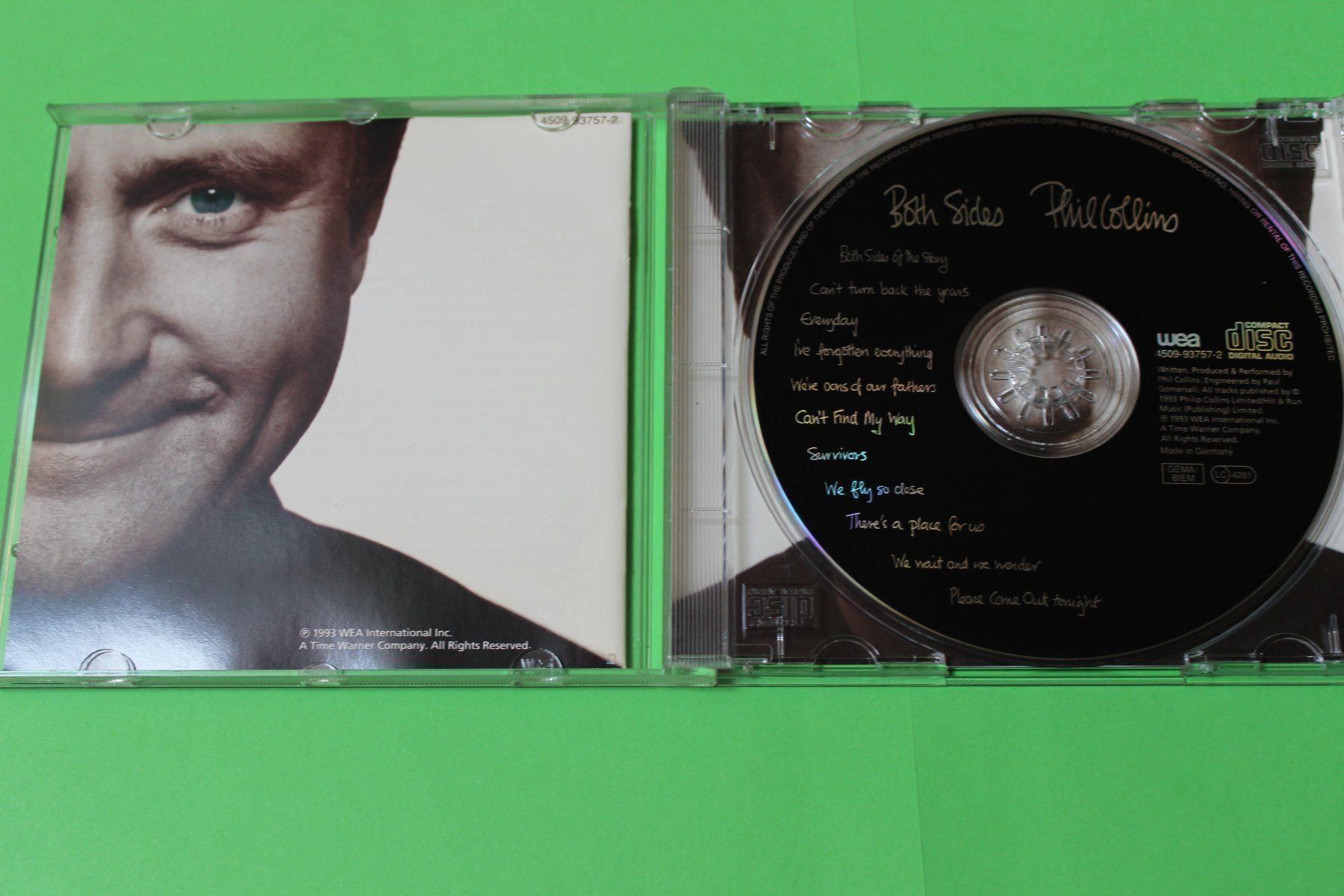 CD: PHIL COLLINS - BOTH SIDES CD 1993 – Usato da Tübach venduto da JamesStone 1