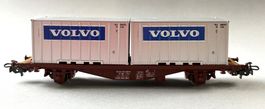 Märklin 4767 SJ Container Tragwagen Volvo Export 1989