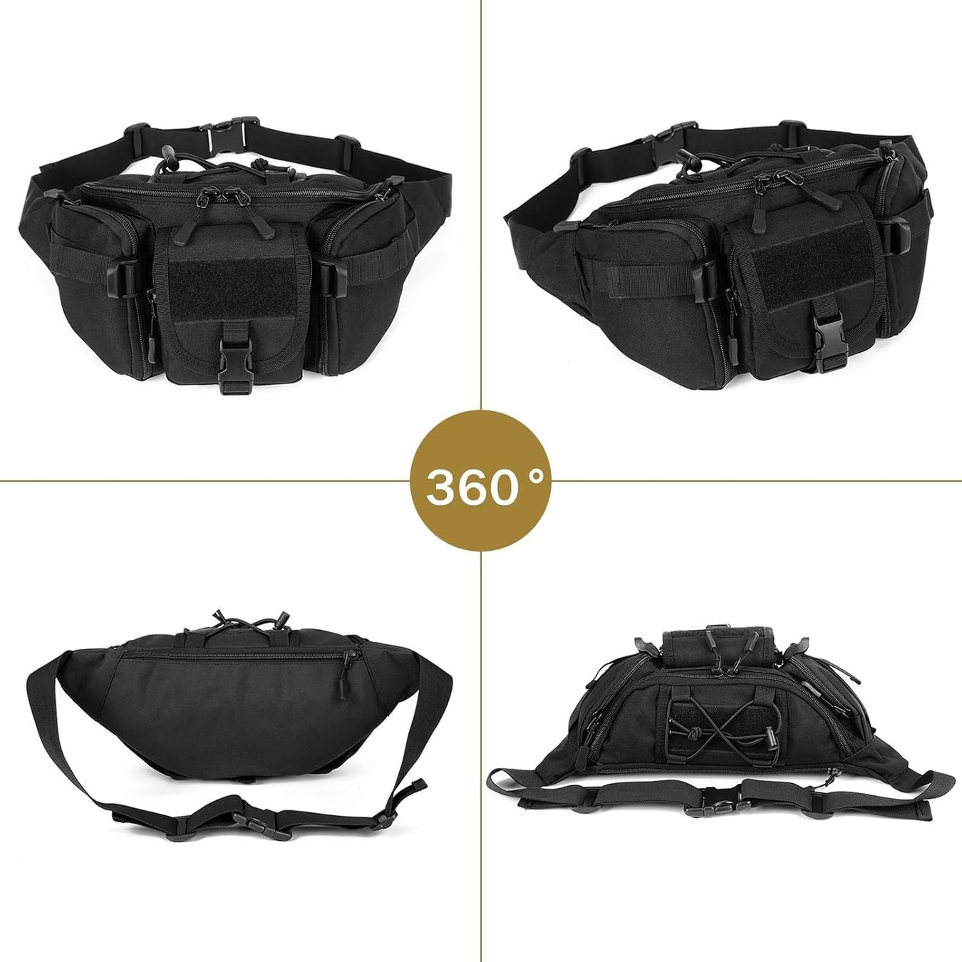 Borse: Taktische Bauchtasche Militär mit 5 Fächern Gürteltasche – Nuovo e nell'imballaggio originale da Genève venduto da Top-Trend 2
