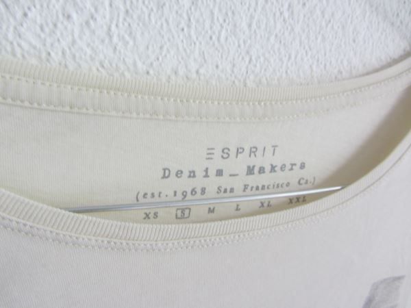 Esprit T-shirt: ESPRIT - T-Shirt offweiss mit Print S – Usato da Zürich venduto da Diazaio 1