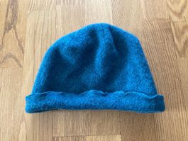 Winter Mütze Bio Wolle/Cotton, 3. Welt Laden wie neu, petrol