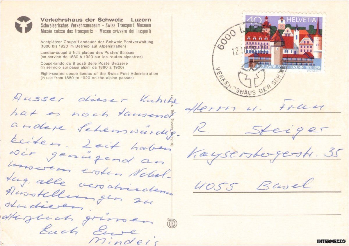 Cartoline postali: Postkutsche // Meiringen - Gletsch – Usato da Basel venduto da intermezzo12 1