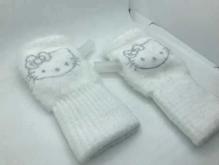 Hello Kitty Handschuhe Weiss Winter Neu