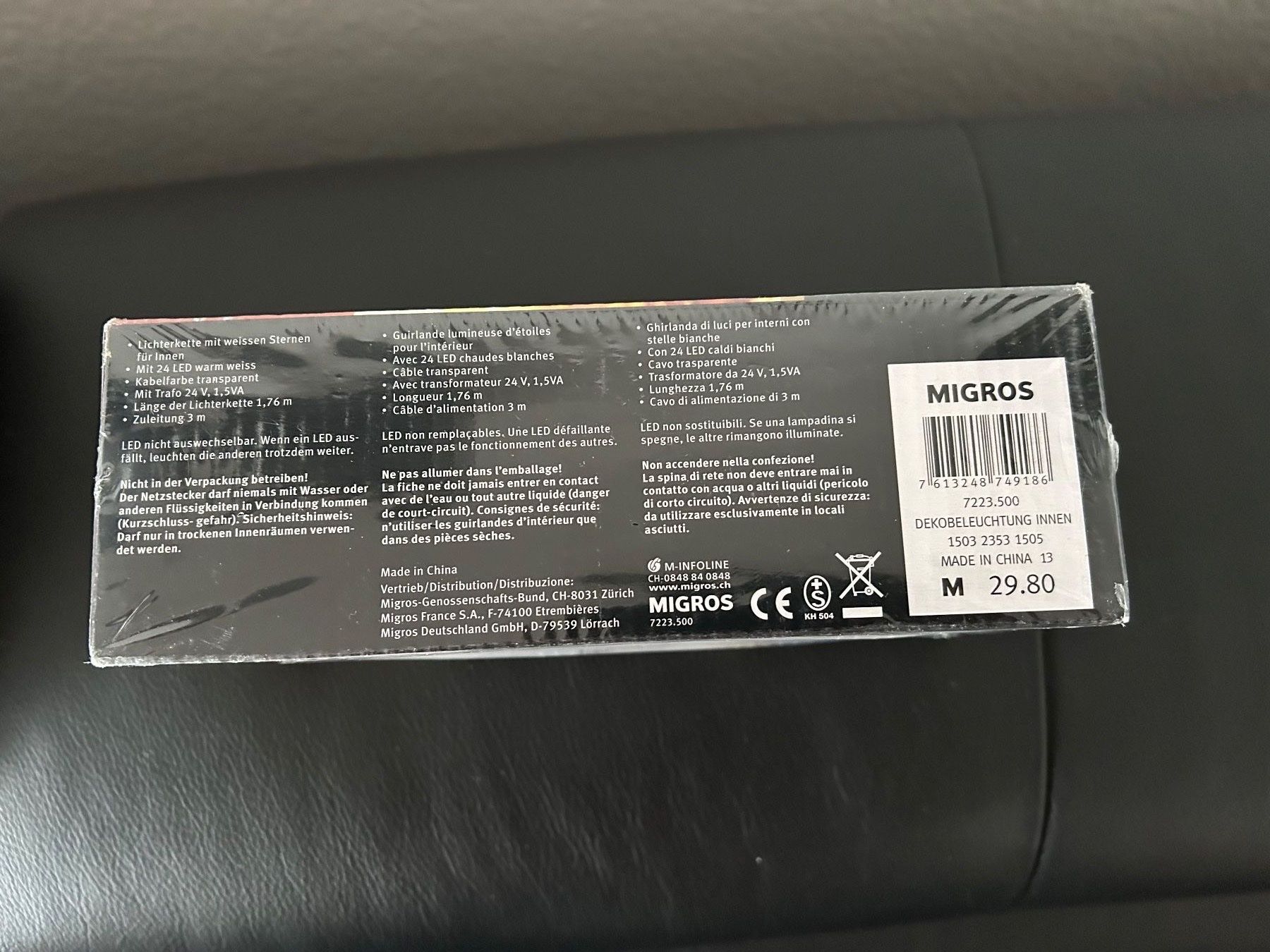 Ghirlande e barre luminose: Indoor Lichterkette – Nuovo e nell'imballaggio originale da Oensingen venduto da Rainman71 1