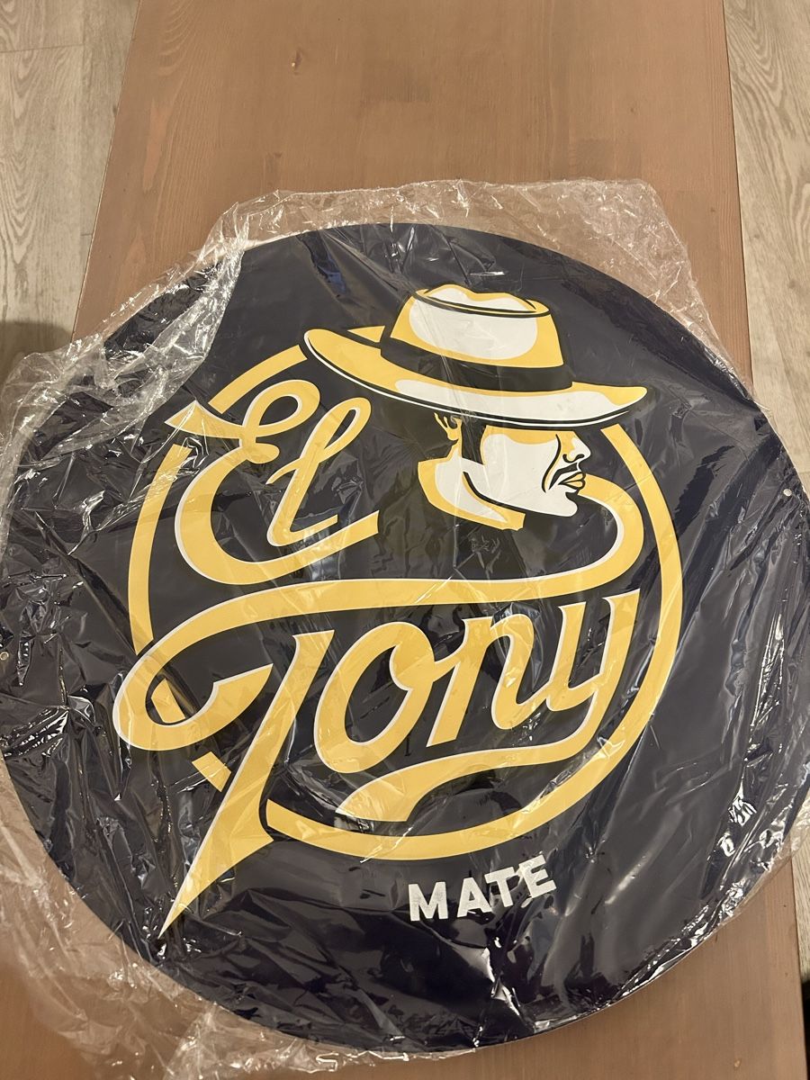 Insegne: El Tony Mate Blechschild – Nuovo e nell'imballaggio originale da Basel venduto da Negroni94