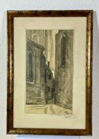 Fritz Gilsi (1878-1961) original Kohle- Bleistift Zeichnung