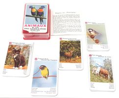 Quartette Tiere - Vintage jeu de familles Animaux