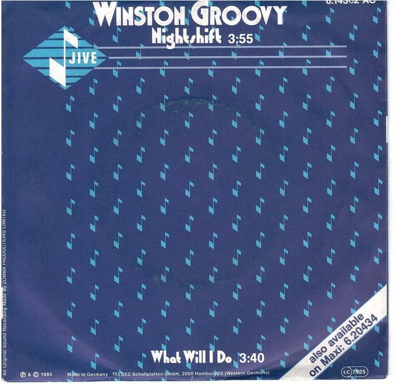 Schallplatten: Single7 Winstone Groovy  --  Nightshift – Gebraucht aus Oberwil (Dägerlen) von thealbum