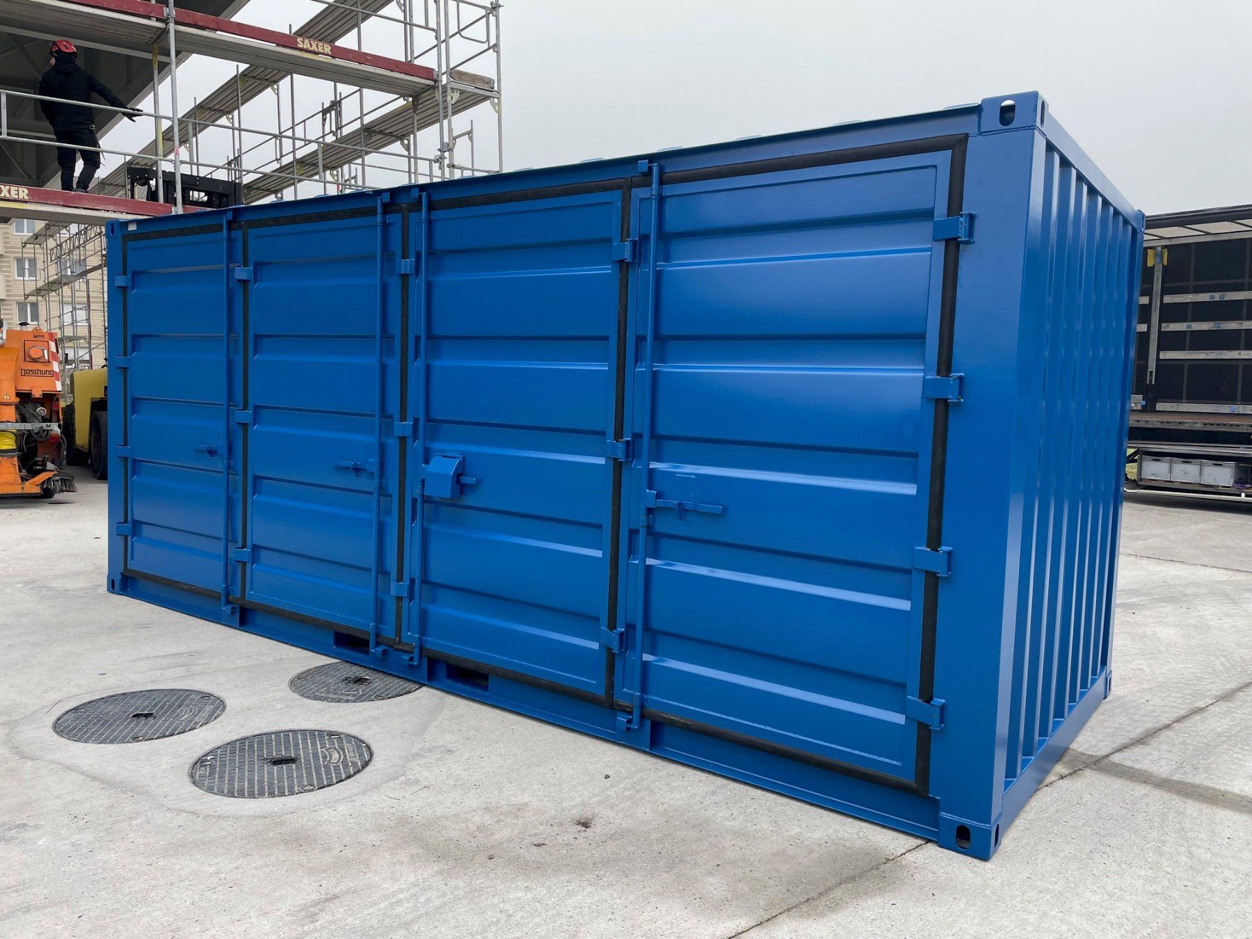 Baucontainer: 20' Lagercontainer Open Side, Seecontainer, Baucontainer! – Neu (gemäss Beschreibung) aus Kradolf von BKSAG 1