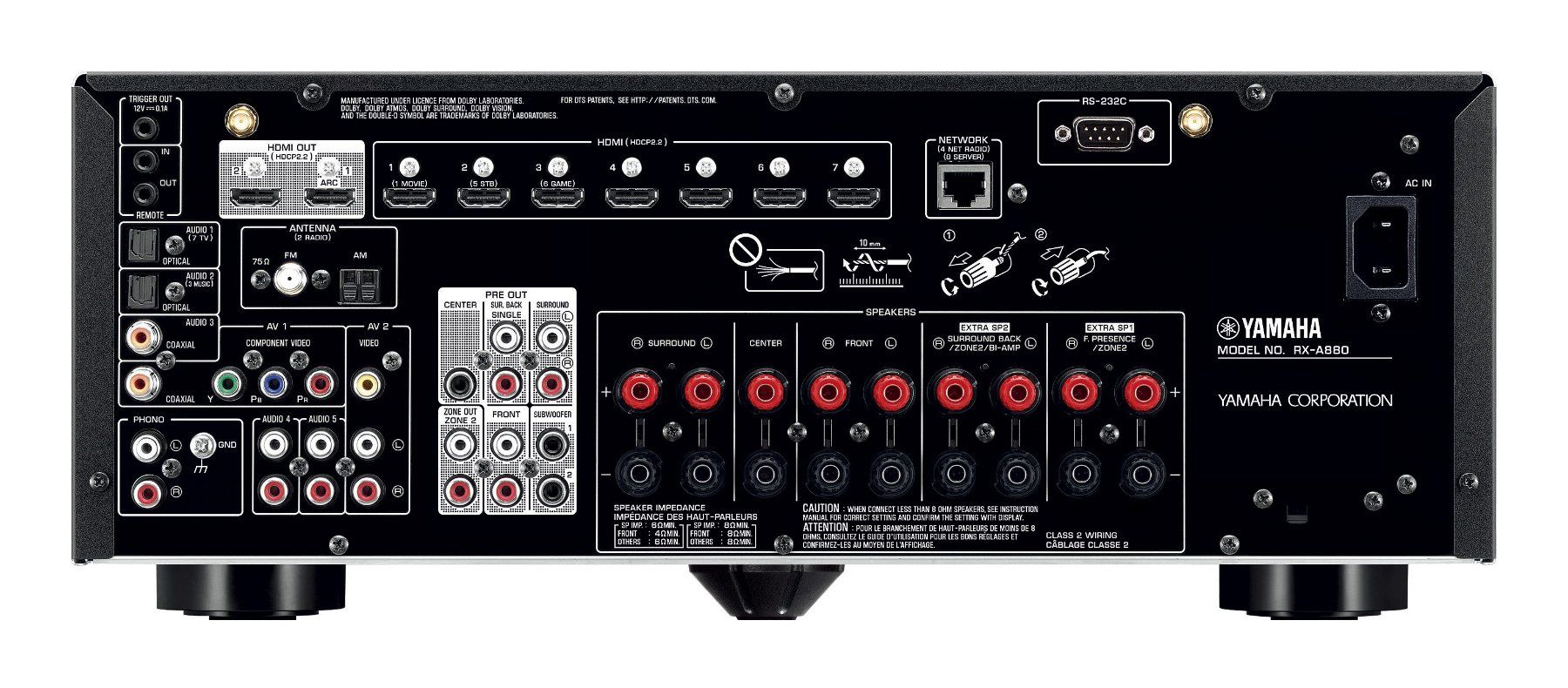 Yamaha Ricevitori: Yamaha Aventage RX-A880 AV-Receiver – Usato da Baden venduto da paw_sf9f 3