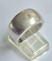 Silber Ring mit kleinem Diamant