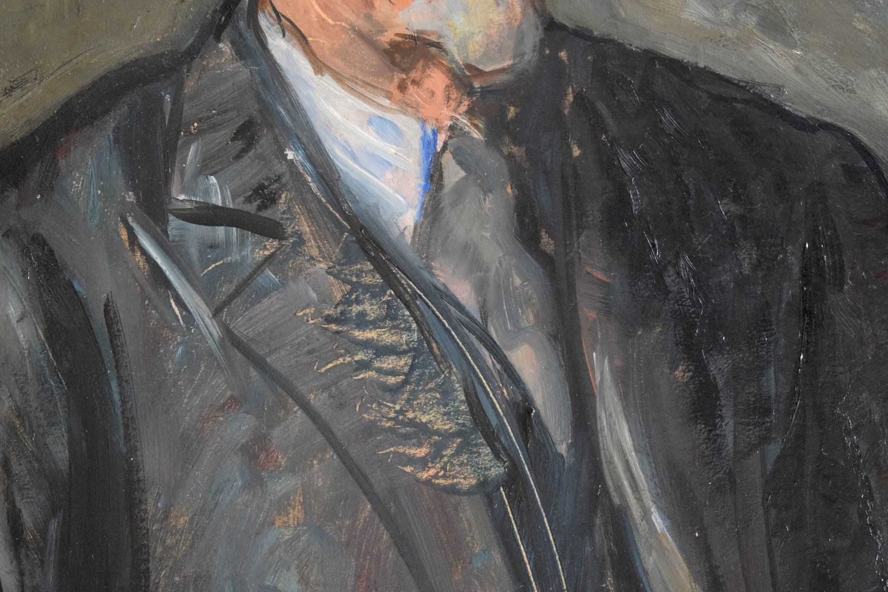Dipinti: Paul Basilius Barth Basel Porträt Dominik Müller Ölgemälde – Usato da Zürich venduto da Kunstvoll 3