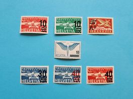 Flugpost F19-F25, 1935-1938, postfrisch **