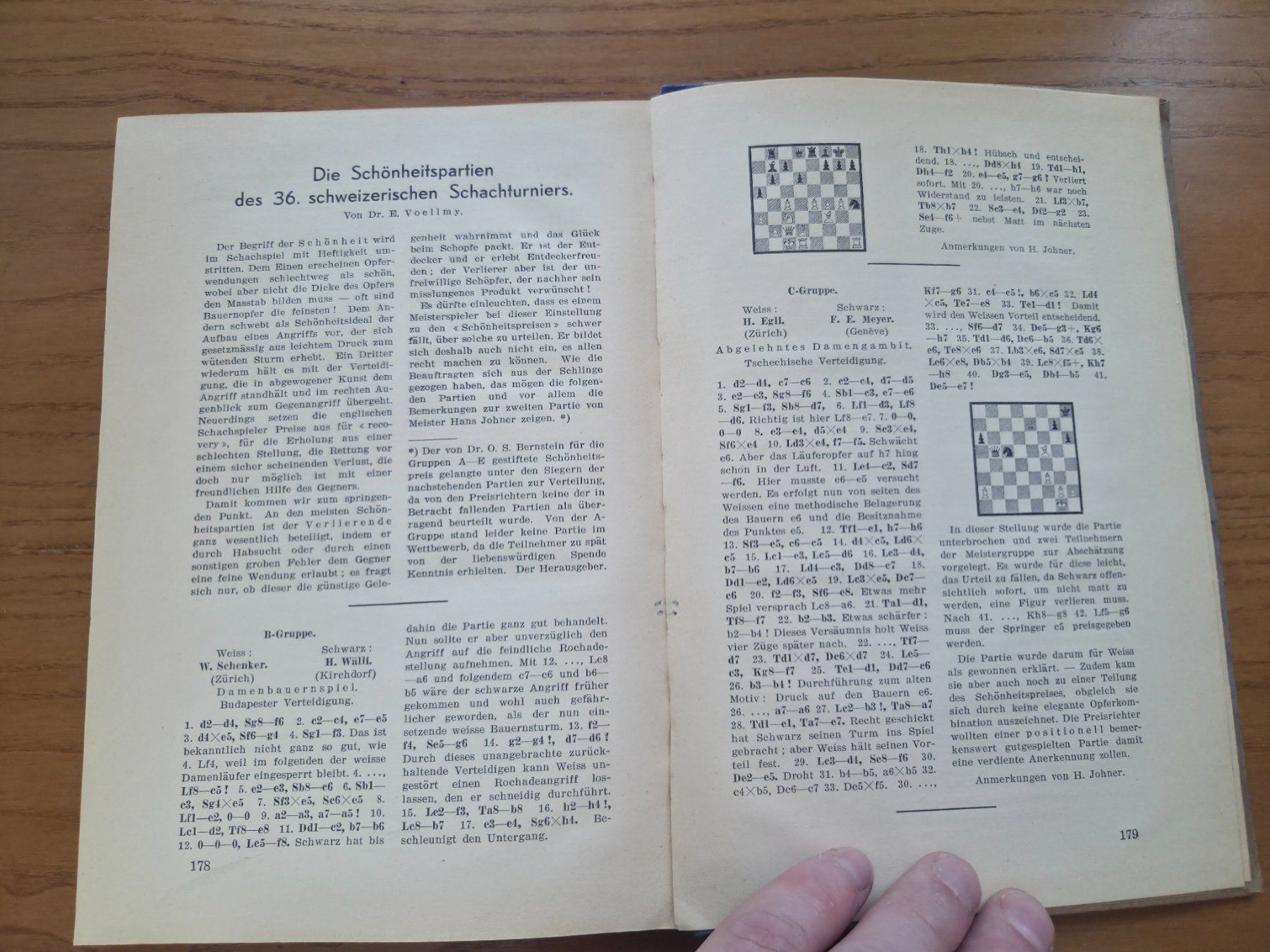 Bücher: Turnierbuch Bern 1932 – Wilhelm Bonacker Schach – Gebraucht aus Aldesago von lusuardi 9