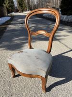 Chaise de nourrice en bois courbé - à restaurer