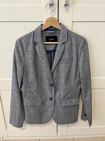 Opus Blazer Janinka Square grau-blau Gr 38
