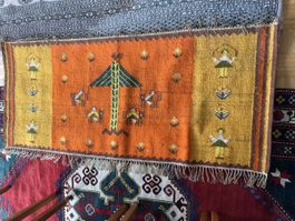 Handgeknüpfter Teppich, Vintage, Ethno Look, Top Zustand!