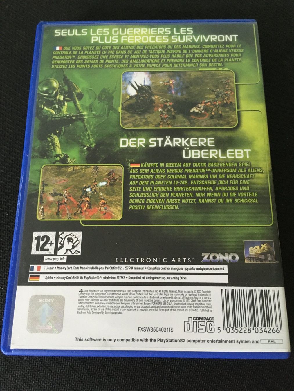 Sony Spiele: Aliens versus Predator - Extinction für Playstation 2 – Gebraucht aus St.Gallen von sjosjo 1
