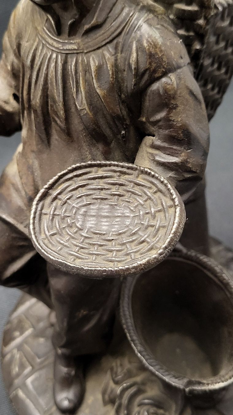 Statuette: Antike Metall-Figur "Pyrogène" – Usato da Basel venduto da spinne02 5