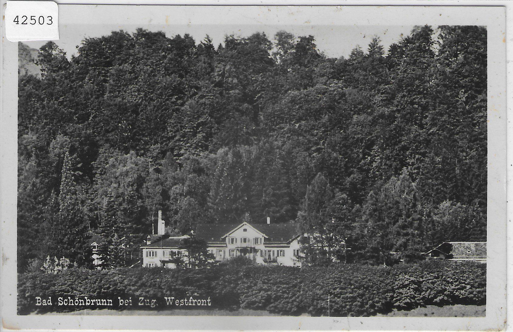Cartoline postali: Bad Schönbrunn bei Zug - Westfront – Usato da Ettingen venduto da Kartenplanet