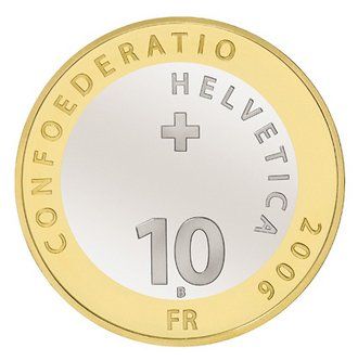 Alle Münzen: CHF 10.- commémorative 2006 – Gebraucht aus Bouveret von psv01 1