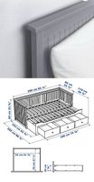 Lit IKEA gigogne 1 ou 2 place en très bon état 