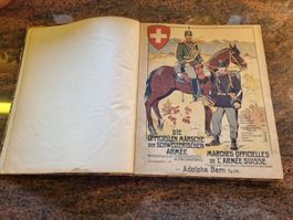 Altes Notenbuch Schweizer Armee Marsch usw.. - Rarität!