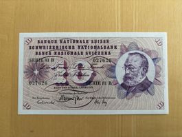 Banknote 10 Franken Serie 81 B sehr guter Zustand